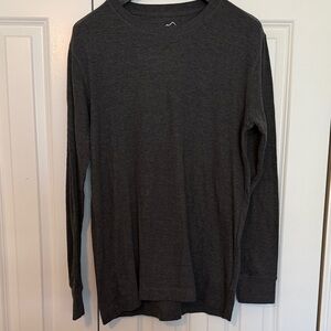 Eddie Bauer Men's Charcoal Long Sleeve Tee
